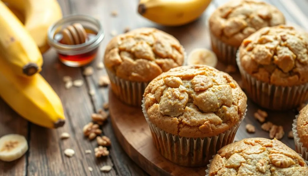 banana protein muffins