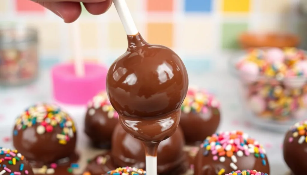 cake pops coating technique