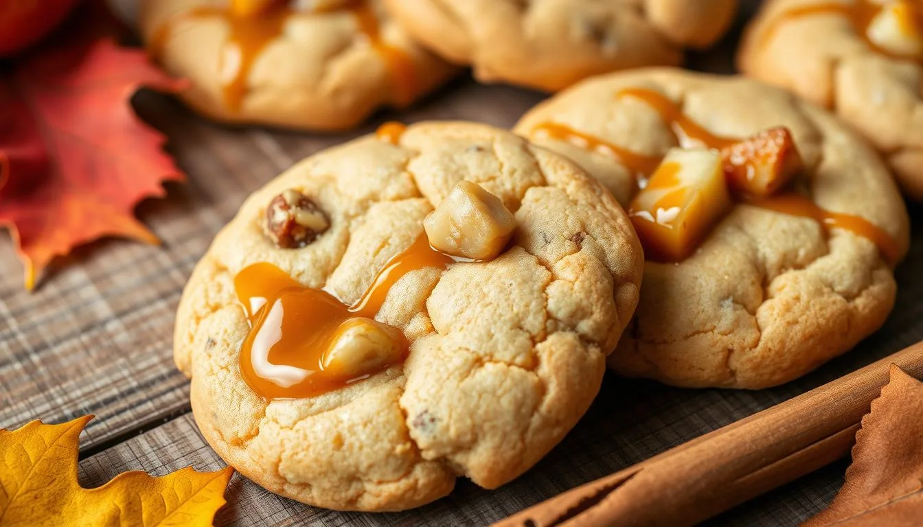 caramel apple cookies