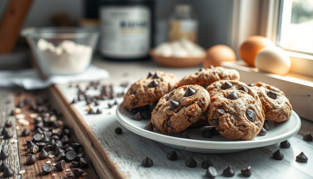 chocolate chip protein cookies