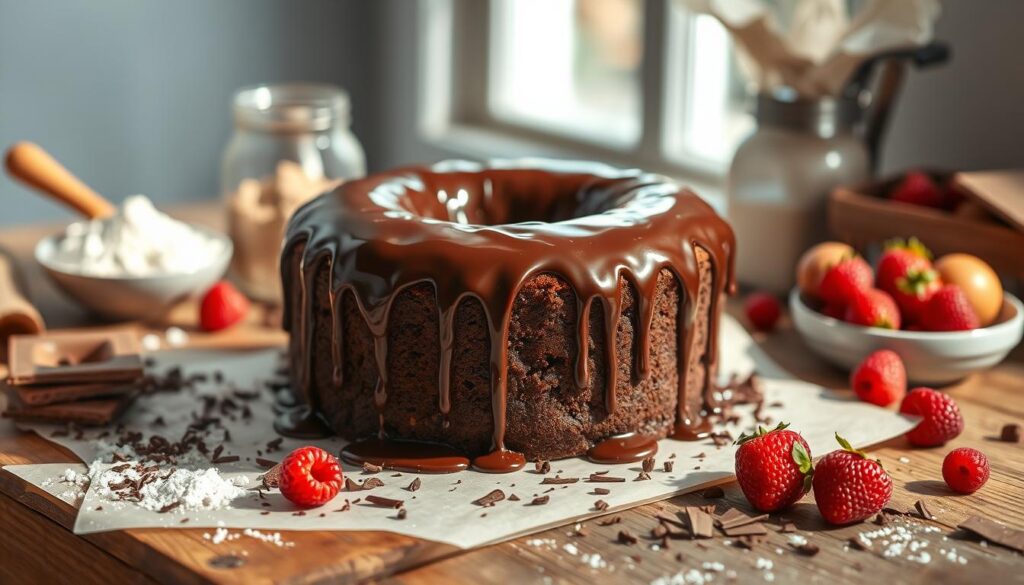 easy chocolate pound cake