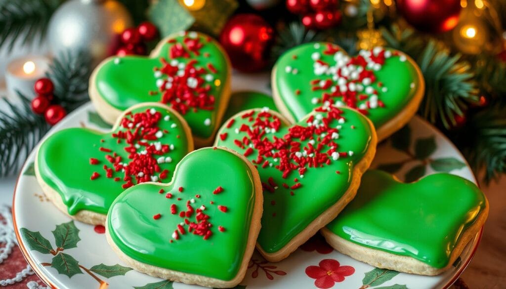 heart-shaped cookies