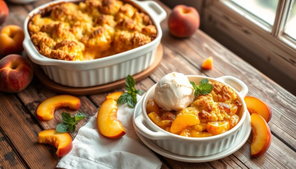 homemade peach cobbler dump cake recipes