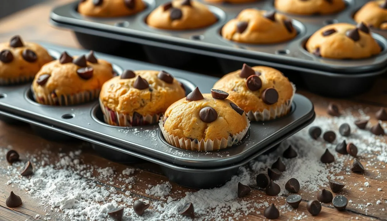 mini chocolate chip muffins