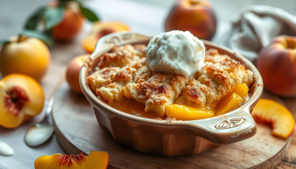 peach cobbler dump cake