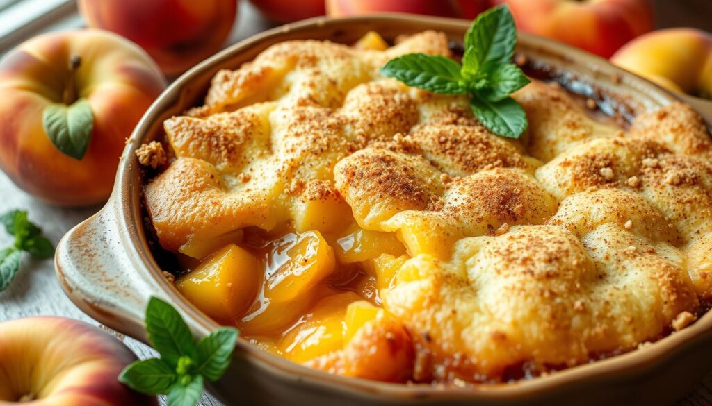 peach cobbler dump cake